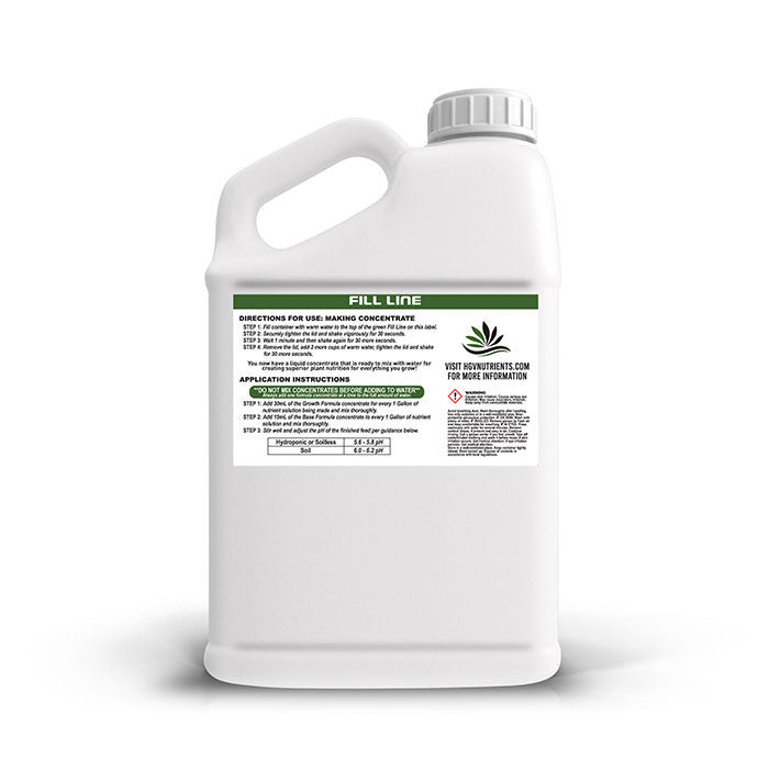 HGV Nutrients Growth Formula Ready-to-Mix - 1 or 2.5 Gallon Jugs