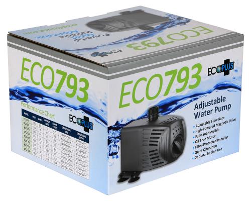 EcoPlus Adjustable Flow Submersible or Inline Water Pumps