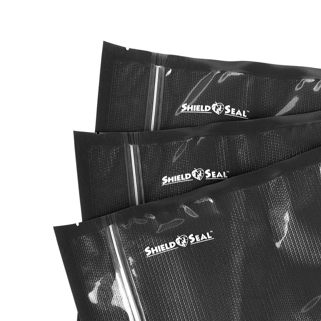 11 x 23 Black Vacuum Seal Bags With Zipper SNS 2500
